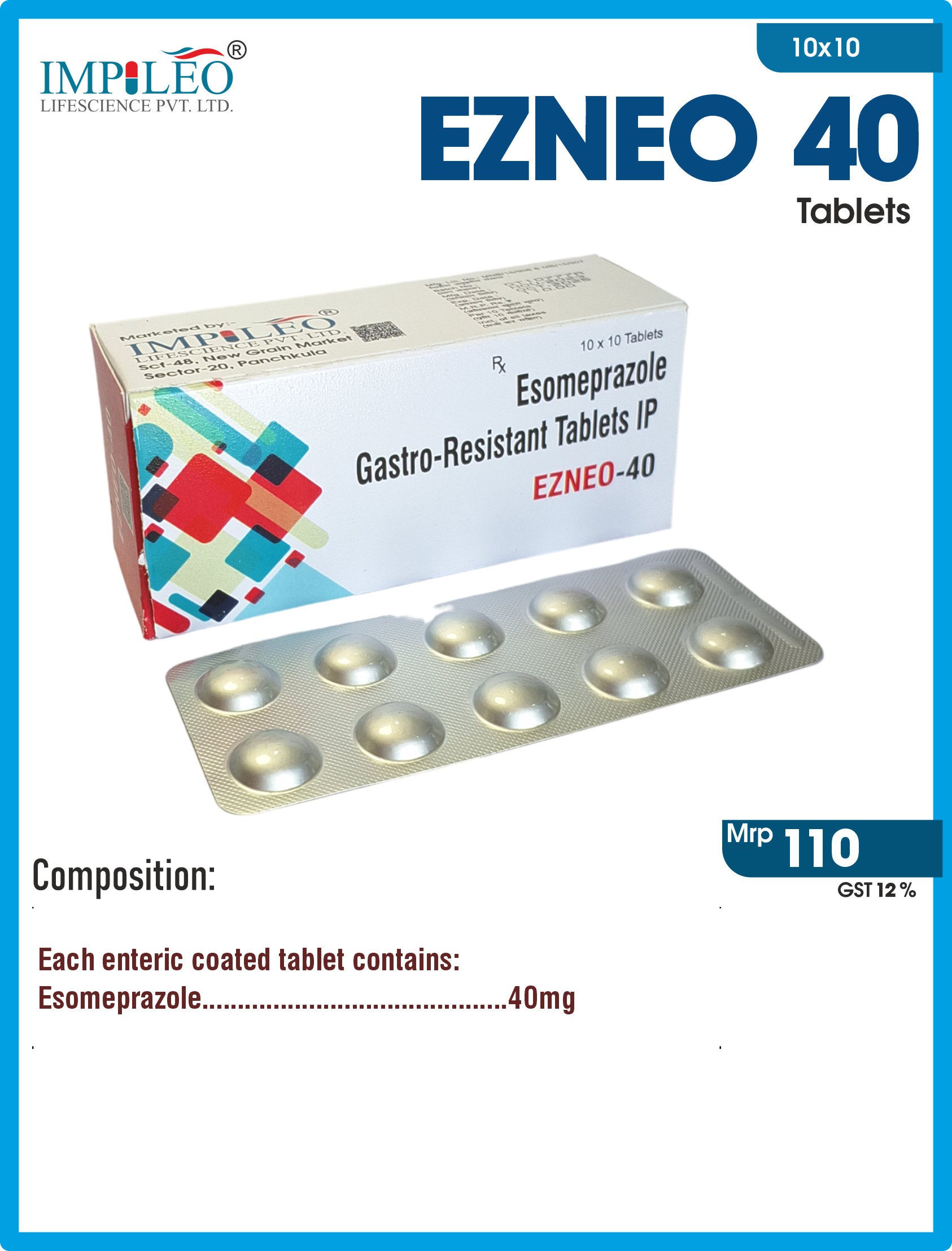 Optimize Digestive Health : Join Forces with Premier PCD Pharma Franchise in India for Esomeprazole EZNEO-40 Tablet
